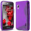 LG Optimus L5 II E460 Silicone Case Gel TPU S-Line - Purple OEM